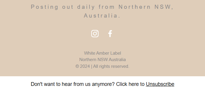 Unsubscribe from newsletter